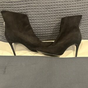 Aqua Black Heeled Booties